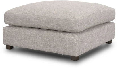 Halston 4-Piece Chaise Sofa Set with Ottoman- Light Grey (BRAND NEW IN BOX)