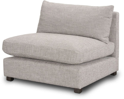 Halston 4-Piece Chaise Sofa Set with Ottoman- Light Grey (BRAND NEW IN BOX)