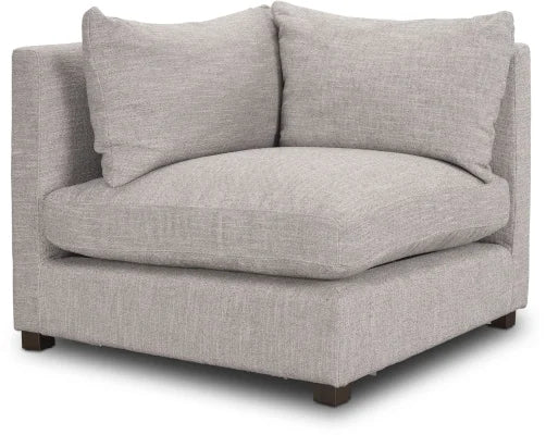 Halston 4-Piece Chaise Sofa Set with Ottoman- Light Grey (BRAND NEW IN BOX)