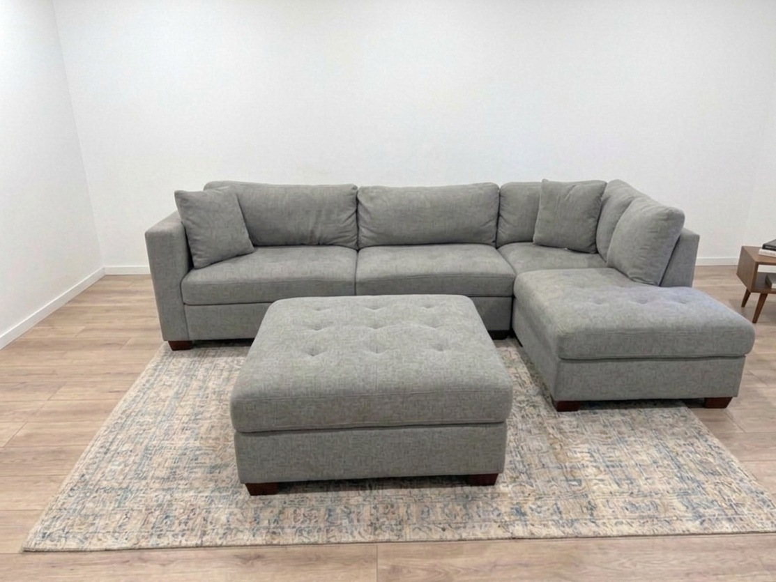 Thomasville Grey Sectional Sofa (Pre-Owned)