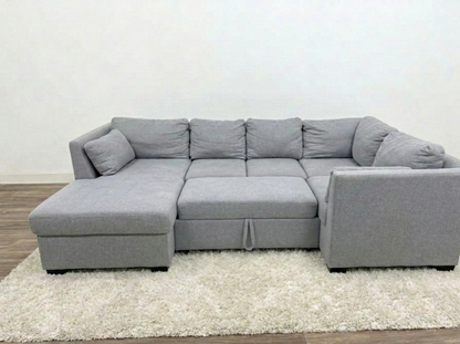 Large Grey Sectional Sofa Bed (Pre-Owned)