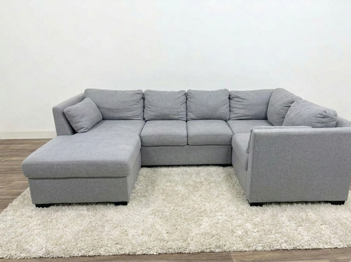 Large Grey Sectional Sofa Bed (Pre-Owned)