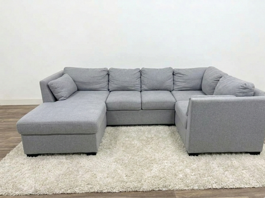 Large Grey Sectional Sofa Bed (Pre-Owned)