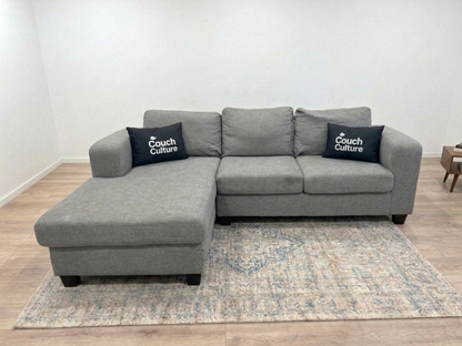 Apartment-Style Grey Sectional Sofa (Pre-Owned)