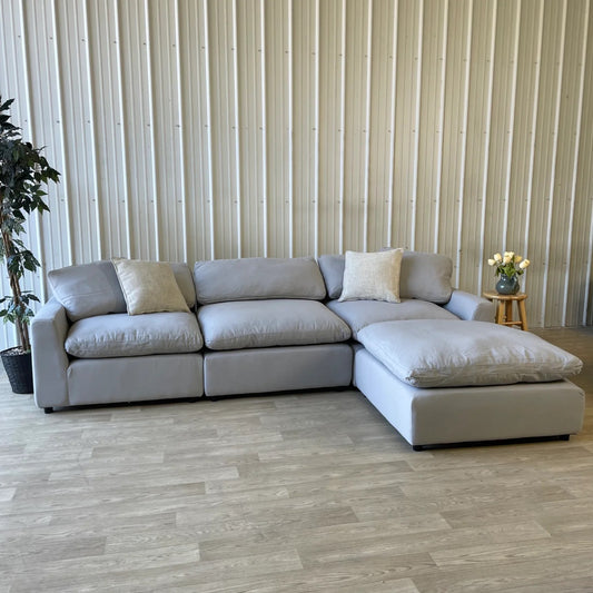 GREY MODULAR SECTIONAL SOFA (PRE-OWNED INVENTORY)